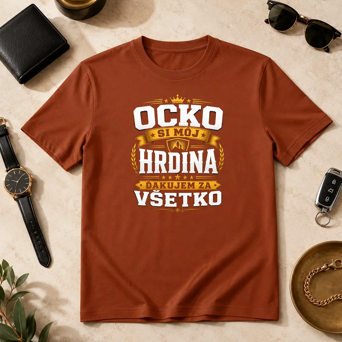Tričko – Ocko, si môj hrdina. Ďakujem za všetko – Obrázok 3