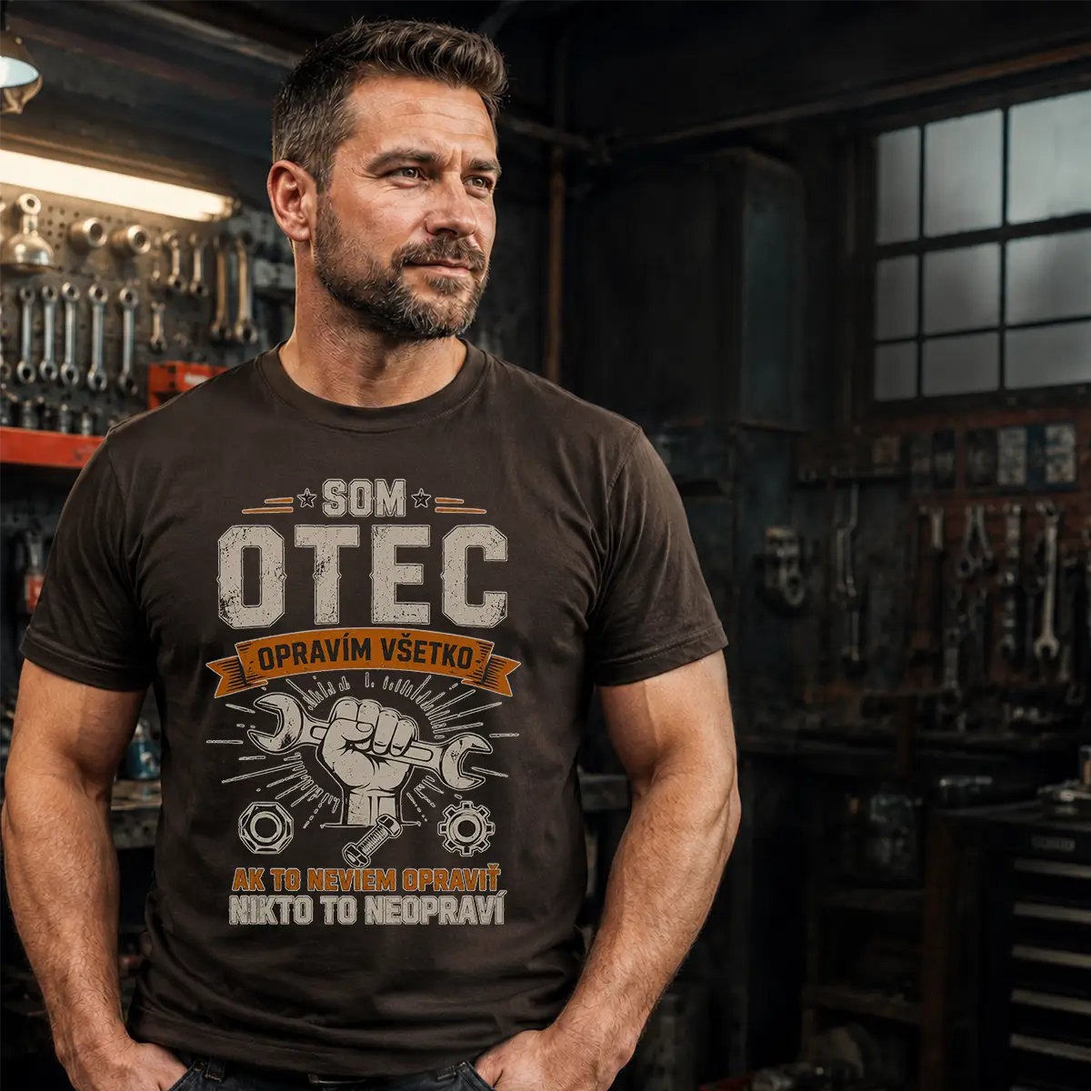 Tričko – Som otec. Opravím všetko.
